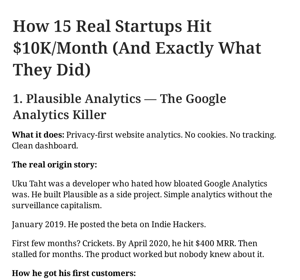 Startup case study 2